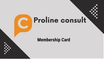 Free Business Consultant Membership Card Template to Edit Online