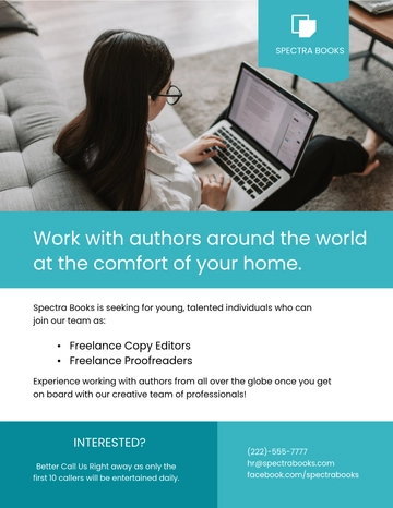 Work From Home Flyer Template - Edit Online & Download