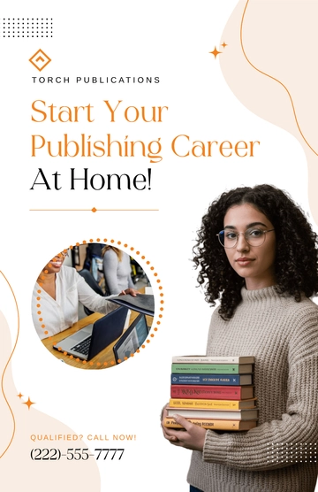 Free Sample Work From Home Poster Template to Edit Online
