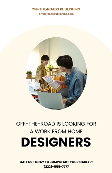 Free Modern Work From Home Poster Template to Edit Online