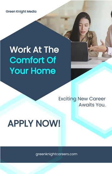 Free Working From Home Poster Template to Edit Online