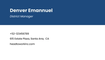 Free Work From Home Office Business Card Template to Edit Online