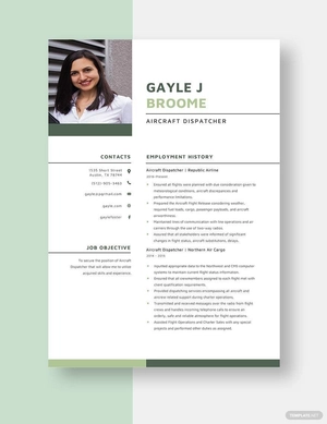 Aircraft Dispatcher Resume