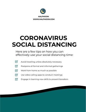 Free Coronavirus Social Distancing Flyer Template to Edit Online | Template.net