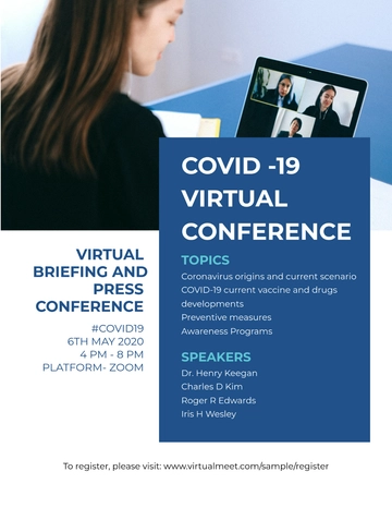 Free Coronavirus COVID-19 Conference Flyer Template to Edit Online | Template.net