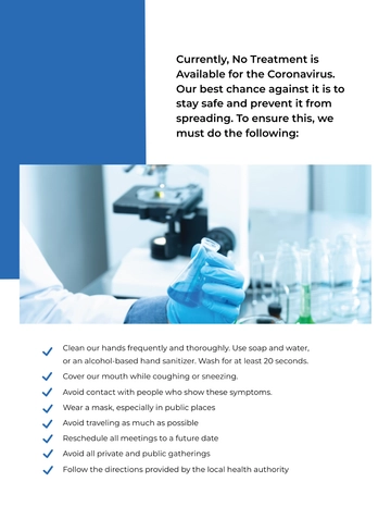 Free Coronavirus Precaution Flyer Template to Edit Online