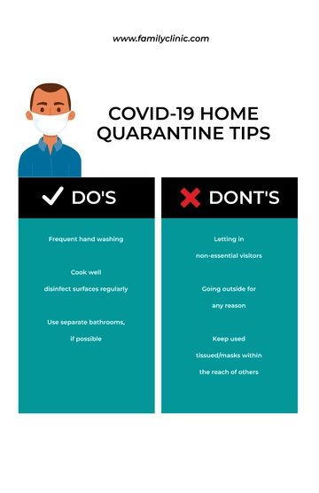 Free Corona COVID-19 Home Quarantine Poster Template to Edit Online