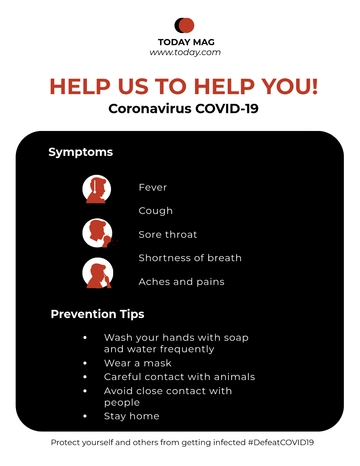 Free Coronavirus Awareness Flyer Template to Edit Online | Template.net