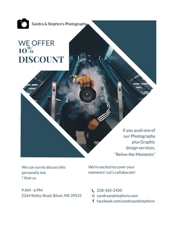 Free Freelance Photographer Flyer Template to Edit Online