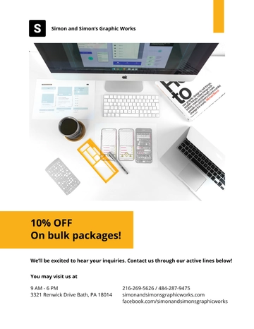 Free Freelance Designer Flyer Template to Edit Online