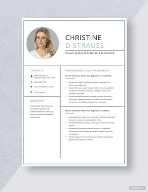 Branch Accounts Receivable Supervisor Resume