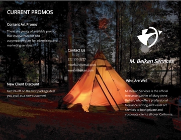 Free Tri-Fold Freelancer Brochure Template to Edit Online