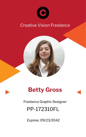 Free Creative Freelancer ID Card Template to Edit Online