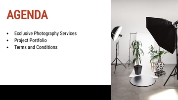 Free Freelance Photographer Presentation Template to Edit Online