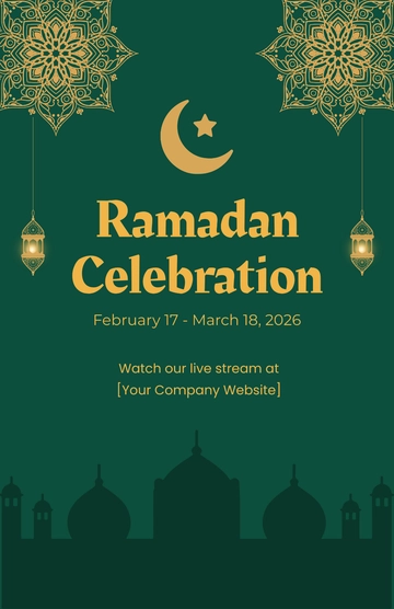 Free Ramadan Poster Template to Edit Online
