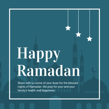 Free Ramadan Instagram Post Template to Edit Online