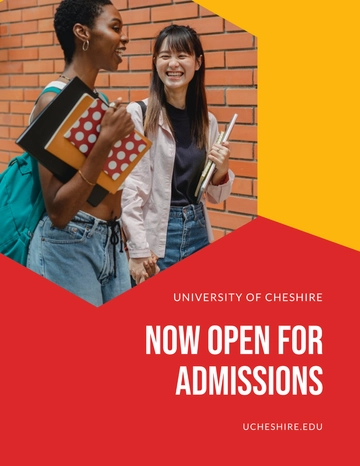 Free University Admission Flyer Template to Edit Online