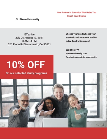 Free University Study Flyer Template to Edit Online