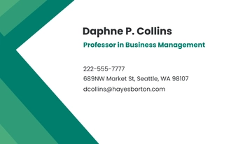 Free Business School Business Card Template to Edit Online
