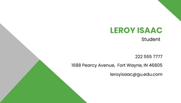 Free College Student Business Card Template to Edit Online Free College Student Business Card Template to Edit Online