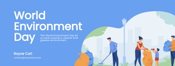 Free World Environment Day Facebook Banner Template to Edit Online