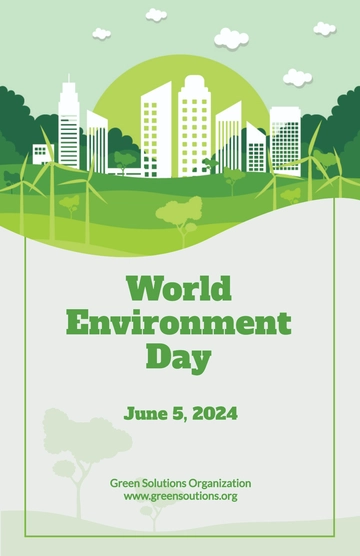 Free World Environment Day Poster Template to Edit Online