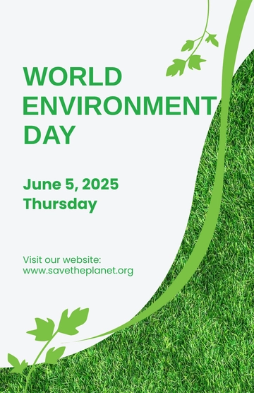 Free World Environment Day Protection Poster Template to Edit Online