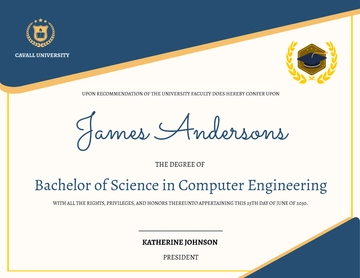 Free University Graduation Certificate Template to Edit Online | Template.net