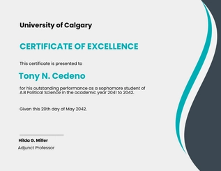 Free Modern University Certificate Template to Edit Online