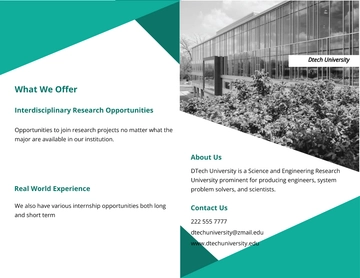 Free Bi-Fold University Admission Brochure Template to Edit Online