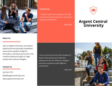 Free Tri-Fold College & University Brochure Template to Edit Online