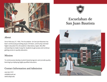 Free Bi-Fold College & University Brochure Template to Edit Online