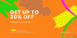 Modern Holiday Sale Blog Post Template