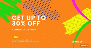 Modern Holiday Sale Facebook Template