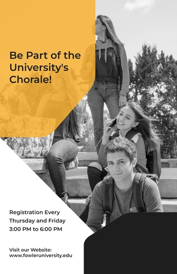 Free University Campus Poster Template to Edit Online