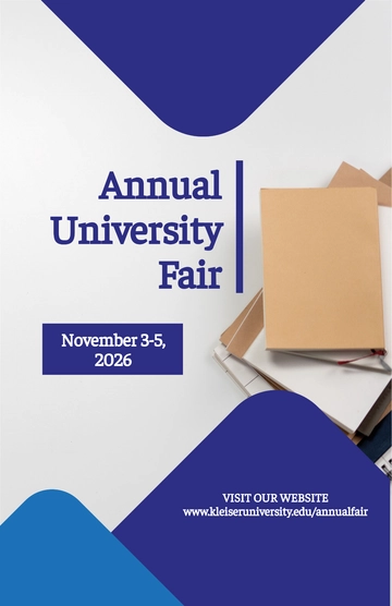 Free University Fair Poster Template to Edit Online