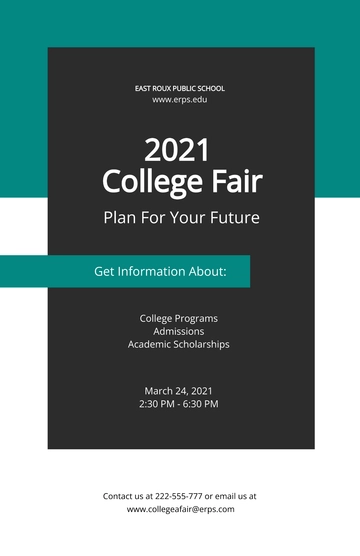 Free University Advertisement Poster Template to Edit Online