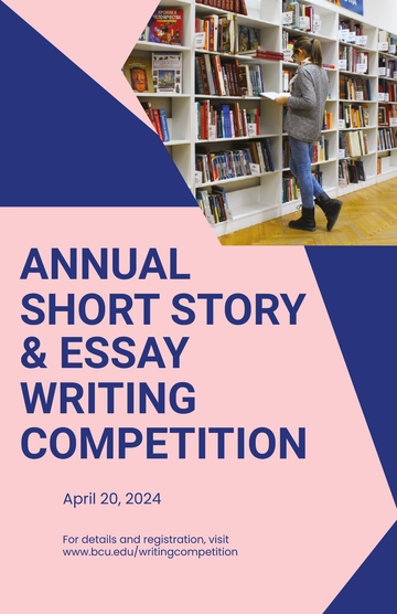 Free University Competition Poster Template to Edit Online