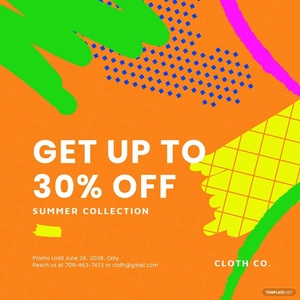 Modern Holiday Sale Instagram Post Template