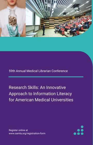 Free University Conference Poster Template to Edit Online