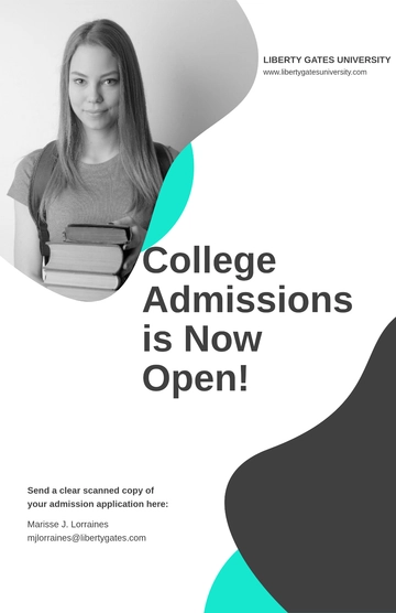 Free University Promotional Poster Template to Edit Online