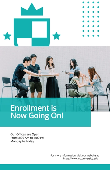 Free Sample University Poster Template to Edit Online