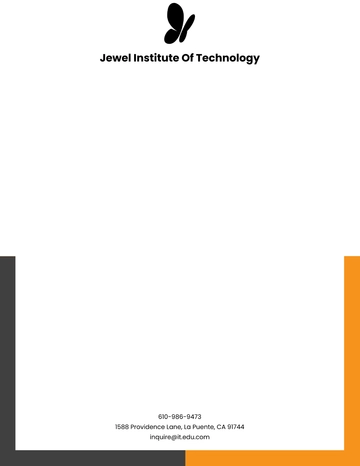 Free University Official Letterhead Template to Edit Online