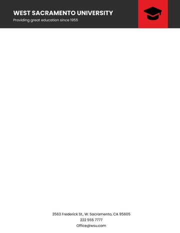 Free University Department Letterhead Template to Edit Online