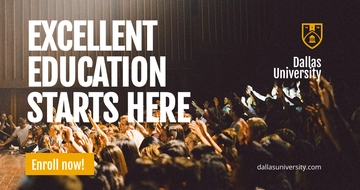 Free Modern University Facebook Post Template to Edit Online