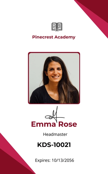 Free Dance School ID Card Template to Edit Online