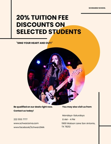 Free School Promotional Flyer Template to Edit Online