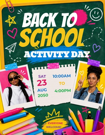 Free School Event Flyer Template to Edit Online