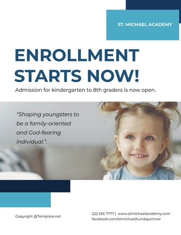 Free Elegant School Flyer Template to Edit Online | Template.net