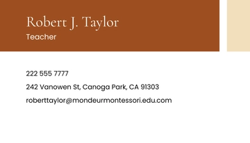 Free School Teacher Business Card Template to Edit Online Free School Teacher Business Card Template to Edit Online